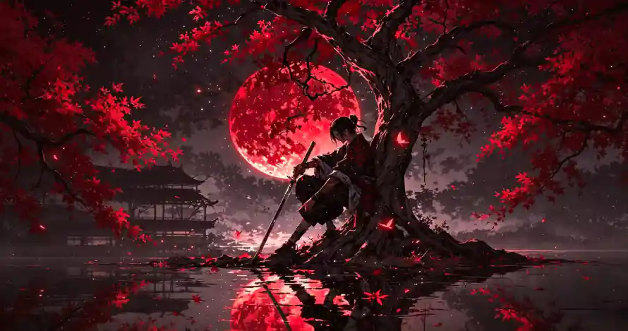 3k剑客壁纸-剪影 - 和风-日式「哲风壁纸」