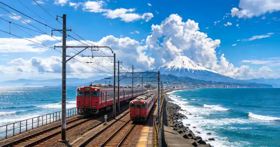 3k日本壁纸-晴天 - 海浪-海滨「哲风壁纸」