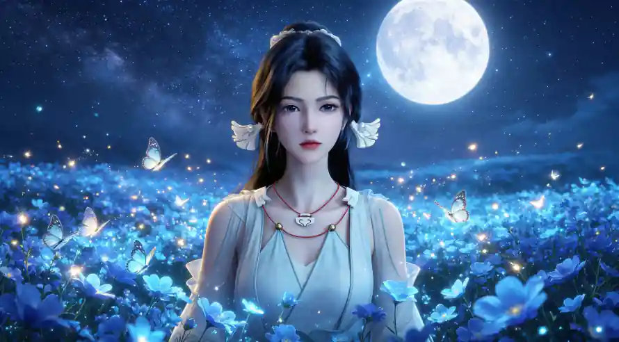 3k仙侠壁纸-宋玉 - 星空-月夜「哲风壁纸」