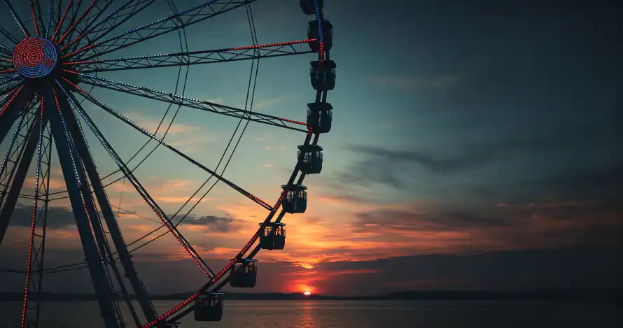 3k剪影壁纸-夕阳 - 天空-宁静「哲风壁纸」