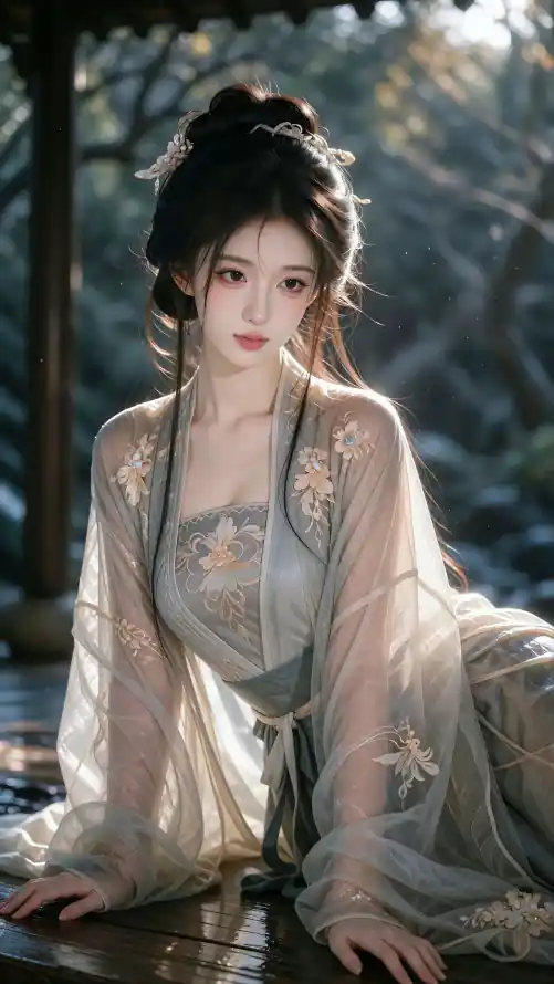 4k刺绣壁纸 - 古装 - 林间 - 柔美「哲风壁纸」