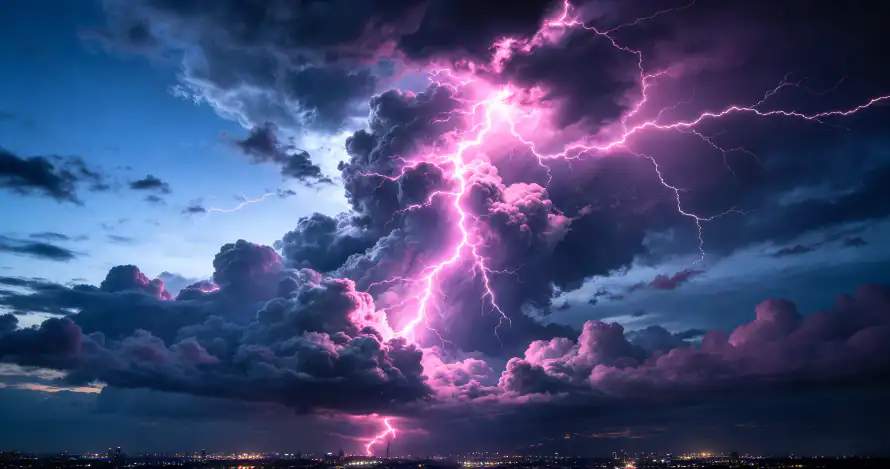 4k乌云壁纸 - 夜景 - 天空 - 暴风雨「哲风壁纸」