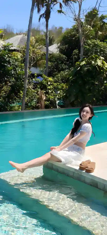 4k坐姿壁纸 - 夏日 - 度假 - 晴天「哲风壁纸」