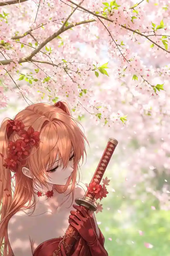 4k动漫壁纸 - 少女 - 春日 - 樱花「哲风壁纸」