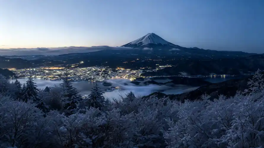 3k冬季壁纸-夜景 - 山景-山林「哲风壁纸」