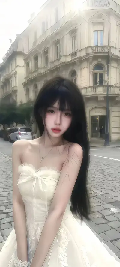 4k红唇壁纸 - 美女 - 街拍 - 露肩「哲风壁纸」