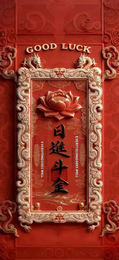 4k书法壁纸 - 吉祥 - 喜庆 - 国风「哲风壁纸」