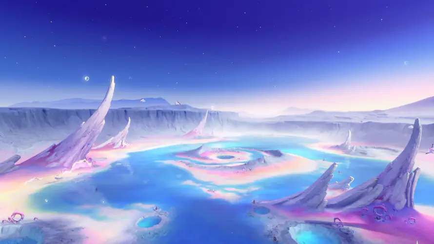4k原神壁纸 - 尖岩 - 星空 - 梦幻「哲风壁纸」