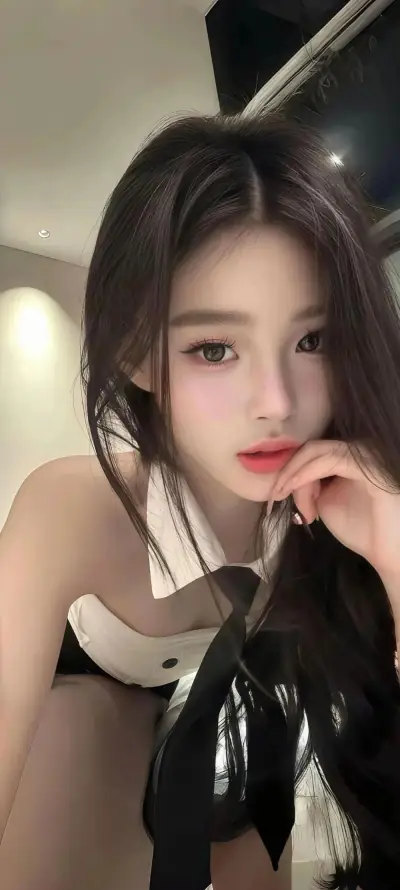 4k红唇壁纸 - 美女 - 领带 - 氛围感「哲风壁纸」