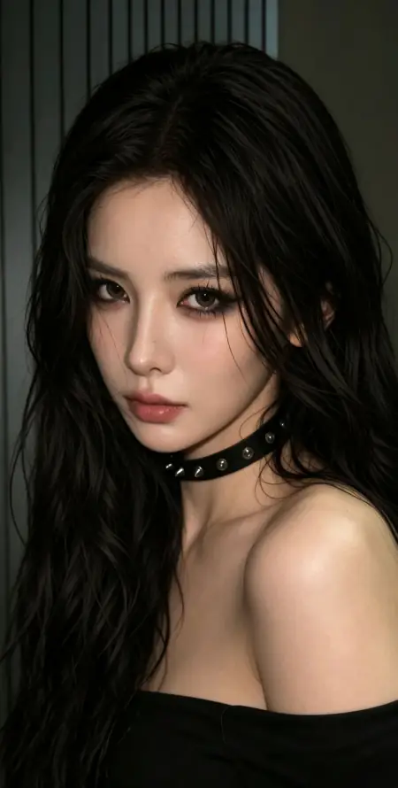 4k美女壁纸 - 辣妹 - 酷飒 - 露肩「哲风壁纸」