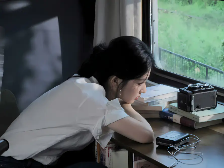 4k书本壁纸 - 书桌 - 侧脸 - 少女「哲风壁纸」 4k书本壁纸 - 书桌 - 侧脸 - 少女「哲风壁纸」