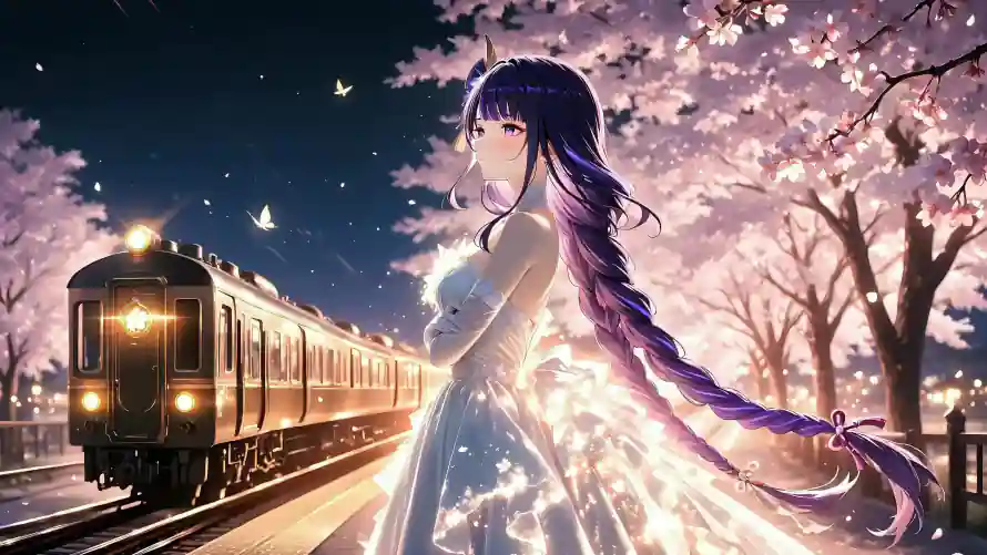 4k列车壁纸-原神 - 夜晚-夜景「哲风壁纸」