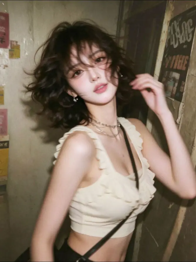 4k美女壁纸 - 耳饰 - 街头 - 辣妹「哲风壁纸」