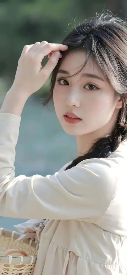 4k侧脸壁纸 - 清纯 - 美女 - 阳光「哲风壁纸」
