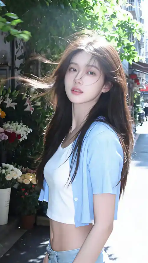 4k夏日壁纸 - 绿植 - 美女 - 阳光「哲风壁纸」