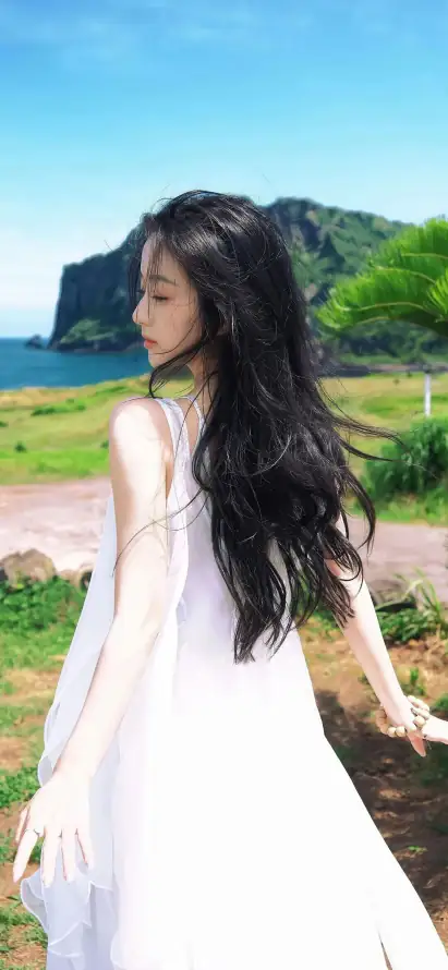 4k回头壁纸 - 夏日 - 山景 - 海岸「哲风壁纸」