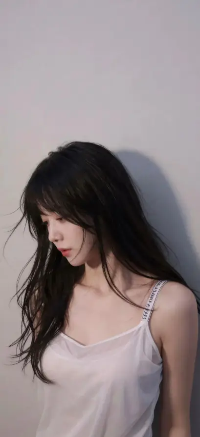 4k侧颜壁纸 - 少女 - 清纯 - 碎发「哲风壁纸」