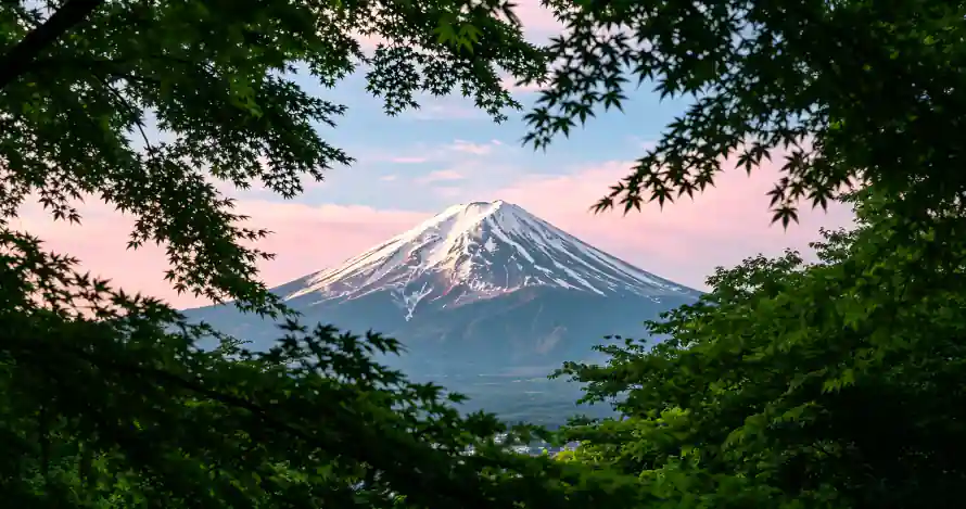 4k山景壁纸 - 日本 - 森林 - 火山「哲风壁纸」