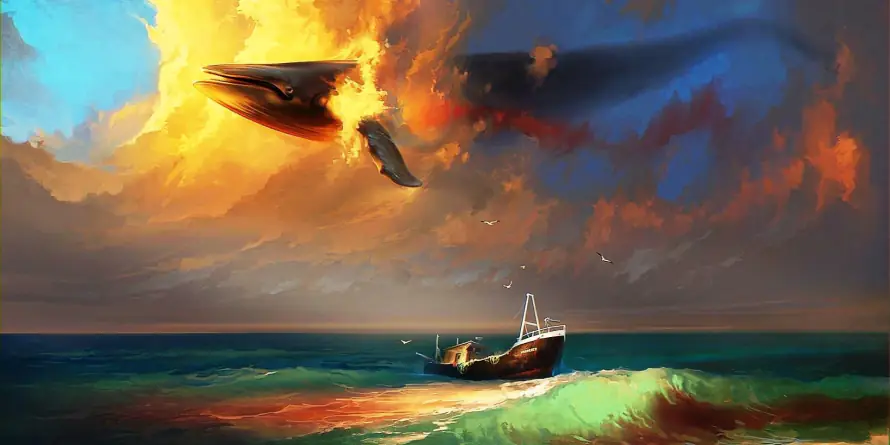 2k天空壁纸-海 - 奇幻-插画「哲风壁纸」