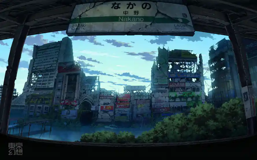 2k东京壁纸-楼 - 中野-废墟「哲风壁纸」