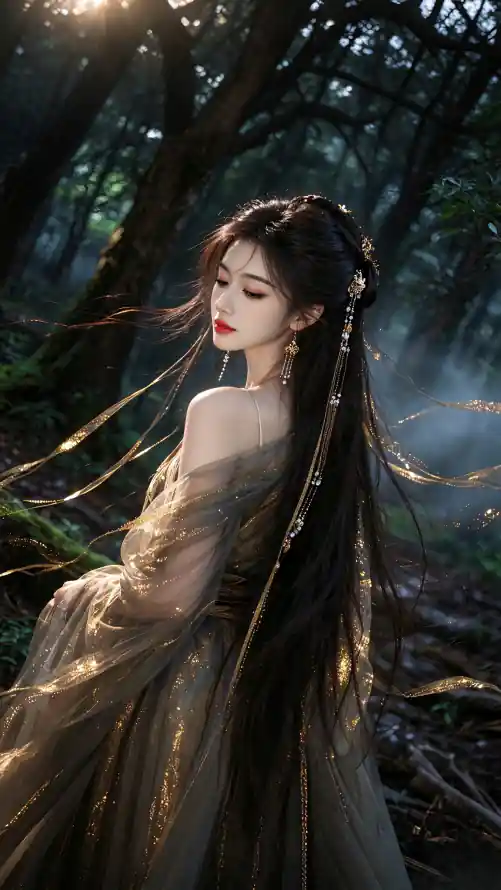 4k写真壁纸 - 发饰 - 回头 - 女性「哲风壁纸」
