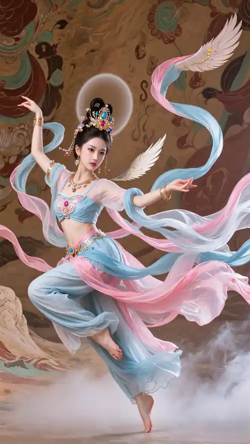4k云雾壁纸 - 仙气 - 手机 - 汉服「哲风壁纸」