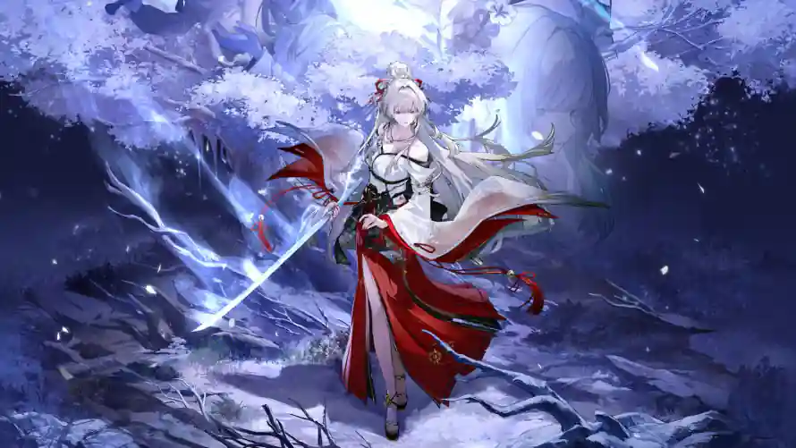 4k冰雪壁纸 - 冷凝 - 太刀 - 巫女「哲风壁纸」