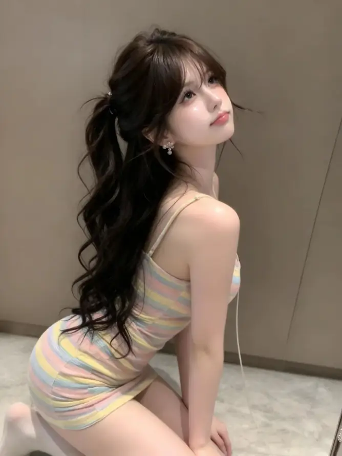 4k侧脸壁纸 - 少女 - 甜妹 - 红唇「哲风壁纸」