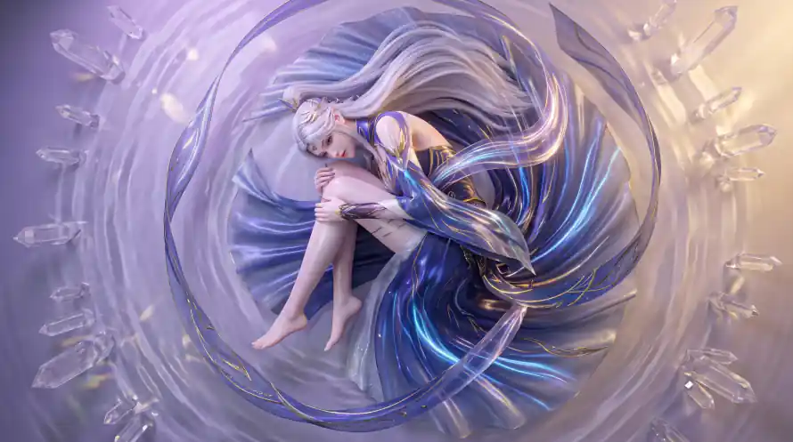 6k光带壁纸-动漫 - 梦幻-水晶「哲风壁纸」