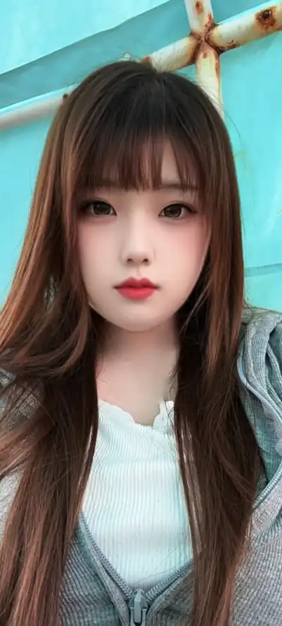 4k棕发壁纸 - 红唇 - 美女 - 长发「哲风壁纸」