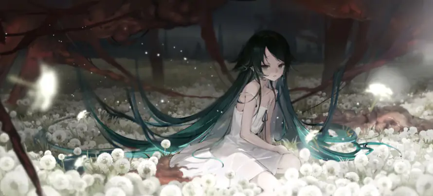 4k少女壁纸-插画 - 暗黑-树枝「哲风壁纸」