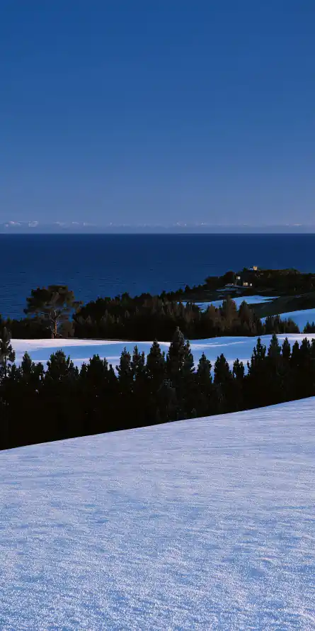 4k晴空壁纸 - 海洋 - 雪原 - 风景「哲风壁纸」