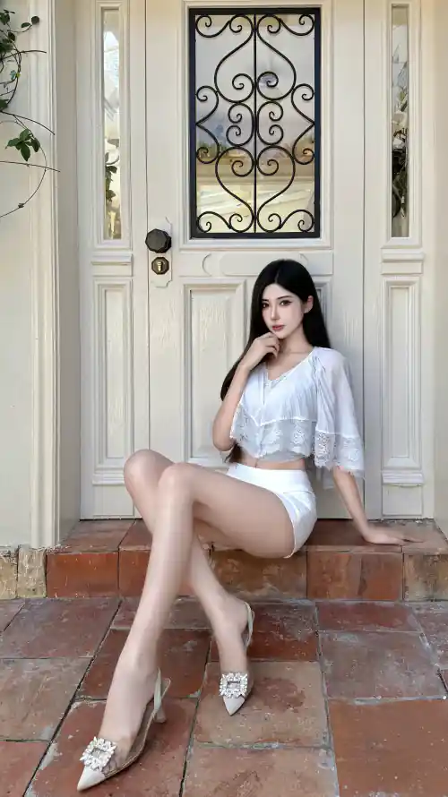 4k美腿壁纸 - 🔥 - 性感写真 - 欧式铁门「哲风壁纸」