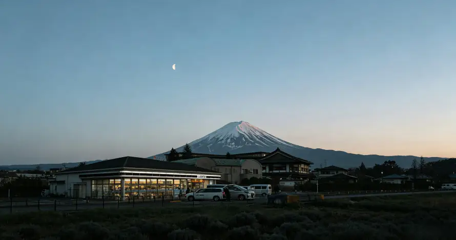 3k日本壁纸-月亮 - 汽车-草地「哲风壁纸」