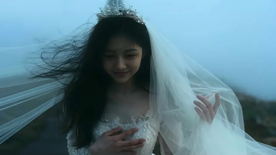 4k哭泣壁纸 - 婚纱 - 新娘 - 海边「哲风壁纸」