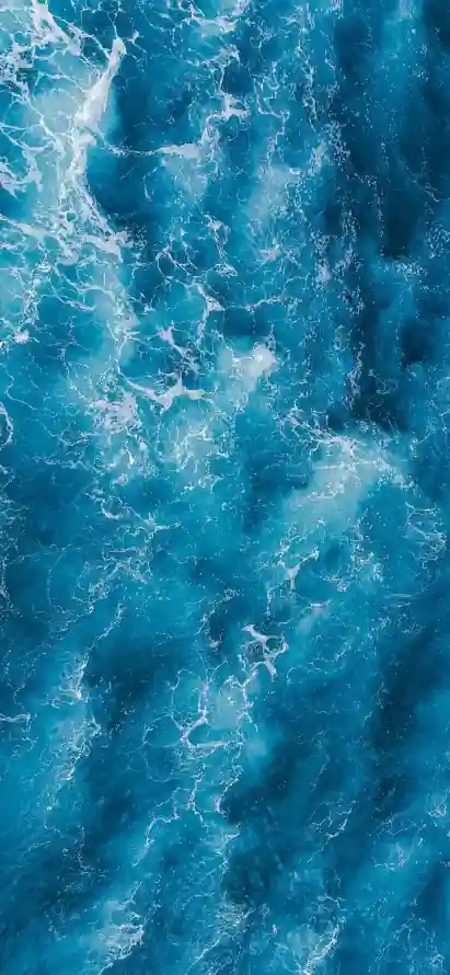 4k手机壁纸 - 海浪 - 海水纹理 - 白色浪花「哲风壁纸」