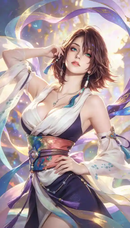 4k丝带壁纸 - 和服 - 尤娜 - 性感「哲风壁纸」