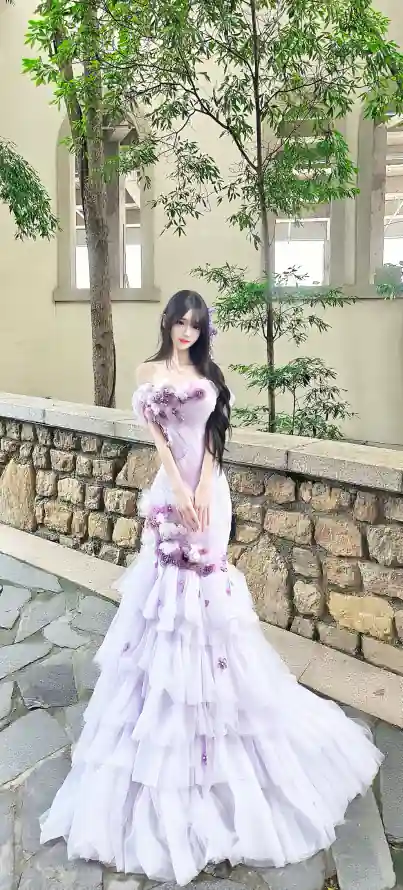4k🔥壁纸 - 庭院场景 - 户外写真 - 抹胸长裙「哲风壁纸」 4k🔥壁纸 - 庭院场景 - 户外写真 - 抹胸长裙「哲风壁纸」