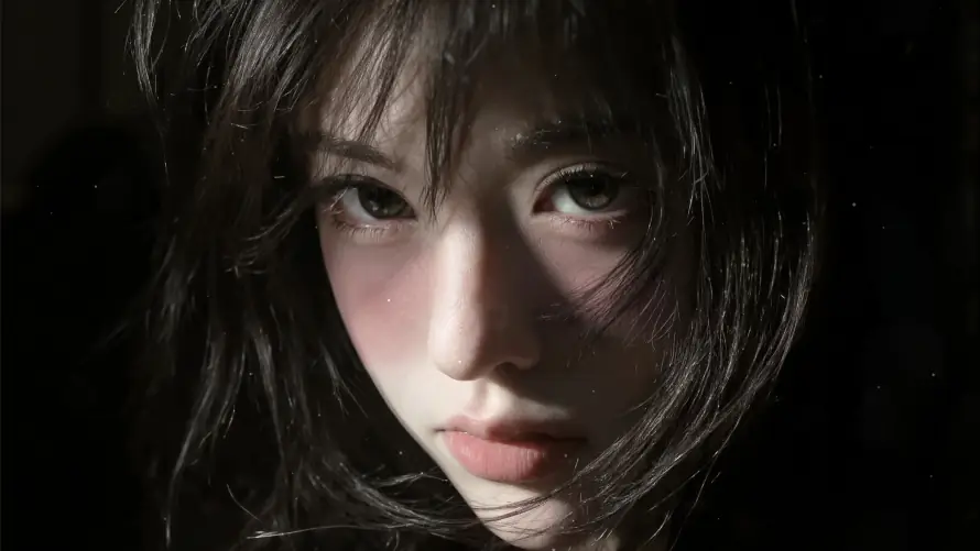 3k魅力壁纸-氛围感 - 齐刘海-人像特写「哲风壁纸」