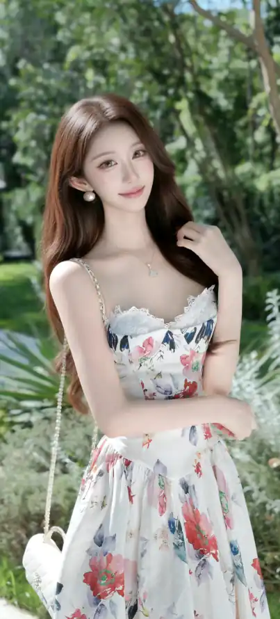 4k🔥壁纸 - 公园绿植 - 夏日穿搭 - 户外写真「哲风壁纸」