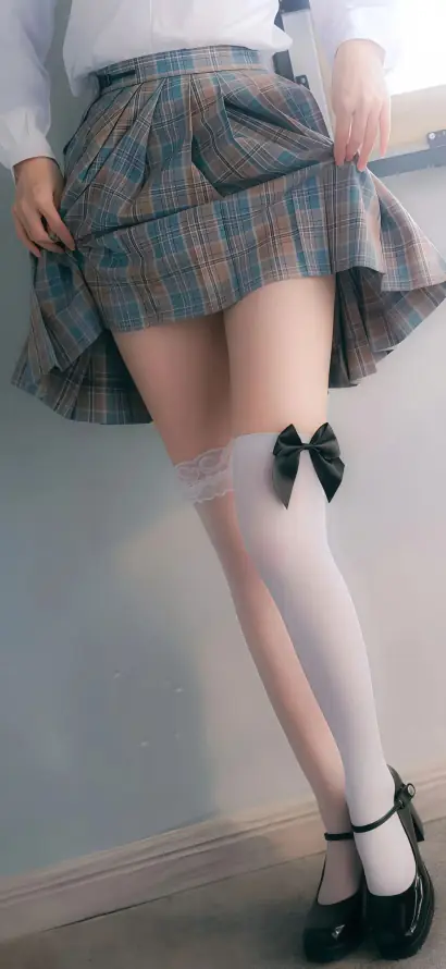 4k美女壁纸 - 学院风 - jk制服 - 日系少女「哲风壁纸」