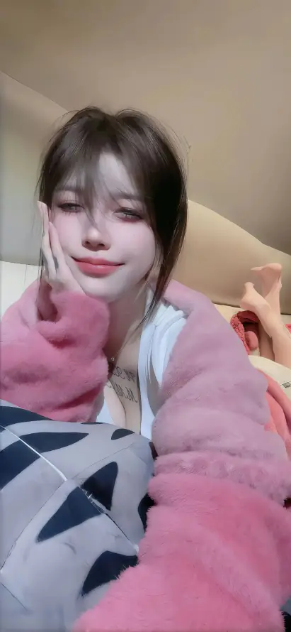 4k甜妹壁纸 - 美女 - 齐刘海 - 休闲穿搭「哲风壁纸」