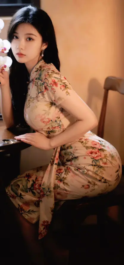 4k美女壁纸 - 黑长直 - 东方韵味 - 人像写真「哲风壁纸」