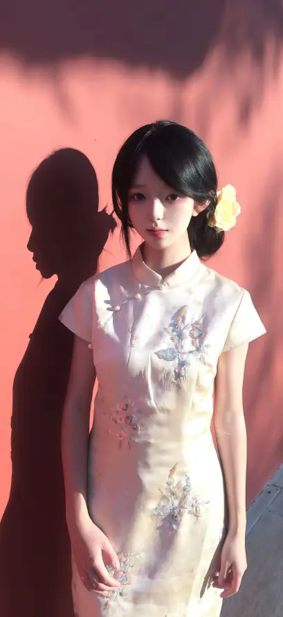 4k纯欲壁纸 - 少女感 - 东方写真 - 人物剪影「哲风壁纸」