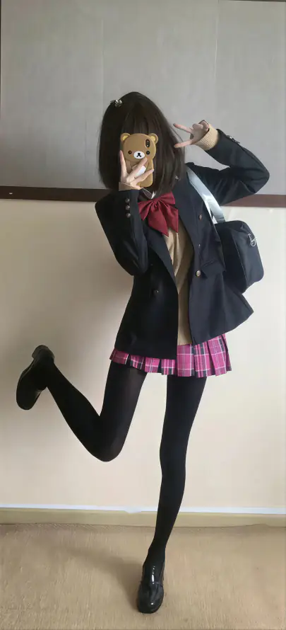 4k少女壁纸 - 黑丝 - 斜挎包 - 黑皮鞋「哲风壁纸」