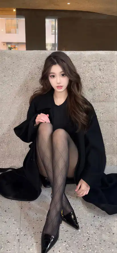 4k坐姿壁纸 - 御姐 - 美女 - 黑丝「哲风壁纸」