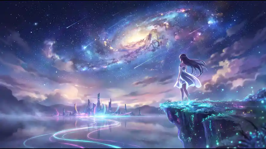 4k云海壁纸-星云 - 流星-银河「哲风壁纸」