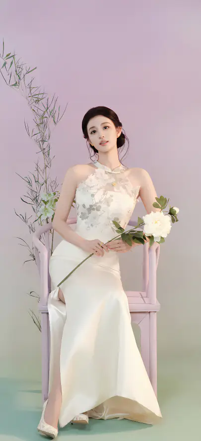 4k写真壁纸 - 盘发 - 新中式 - 王楚然「哲风壁纸」