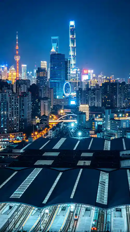 4k东方明珠壁纸 - 城市夜景 - 城市灯光 - 摩天大楼「哲风壁纸」