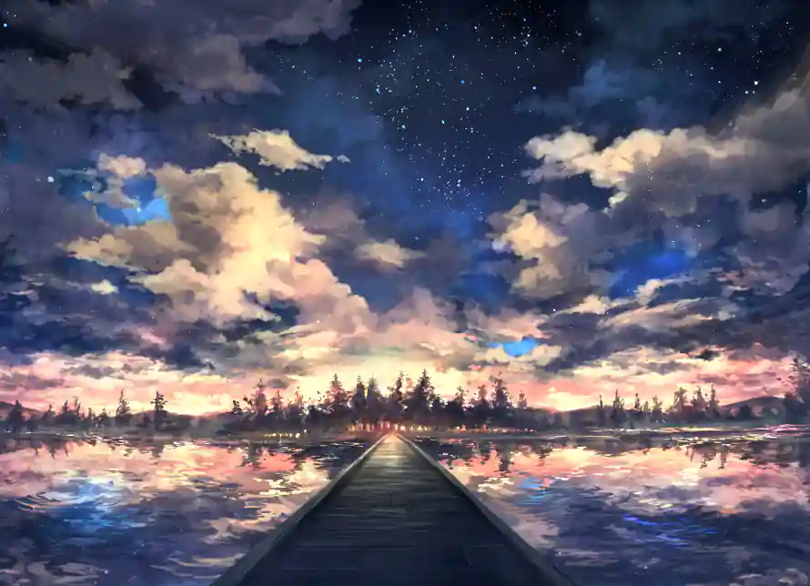 4k云层壁纸 - 星空 - 晚霞 - 栈桥「哲风壁纸」 4k云层壁纸 - 星空 - 晚霞 - 栈桥「哲风壁纸」